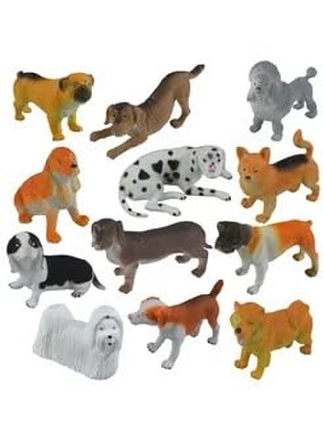 DIMAZO Small Kids Sea & Wild Animal Toys Sets for Fun, Educational, Spark Imagination and Learning (Multi Choice Sets) (Mix Dogs) 12pcs - Image 2